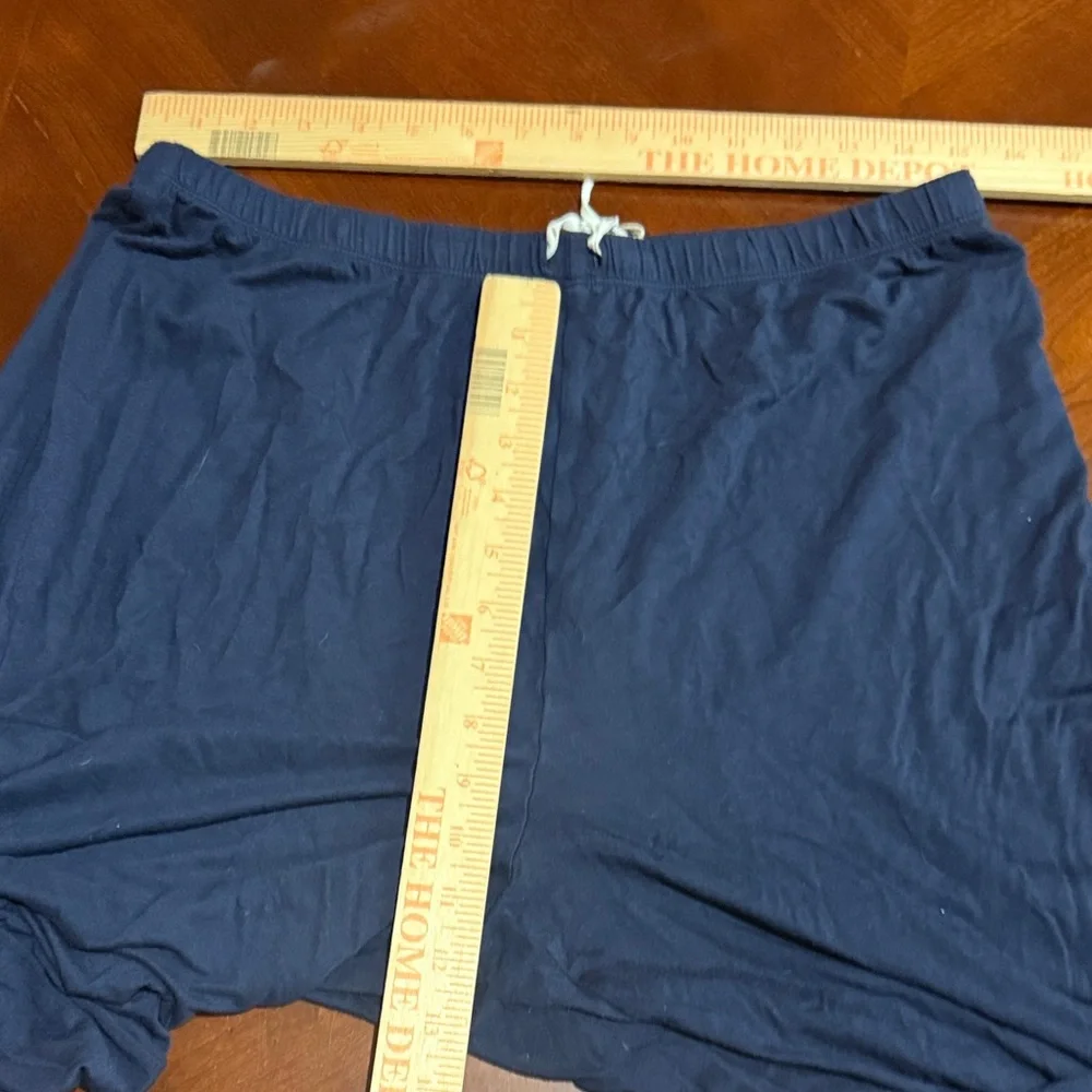 J. Crew Navy Lounge Pants with White Detail pajamas M - Picture 8 of 11